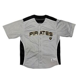 Dynasty Pittsburgh Pirates MLB Baseball Jersey Grey Black Mens XL Dynasty Series